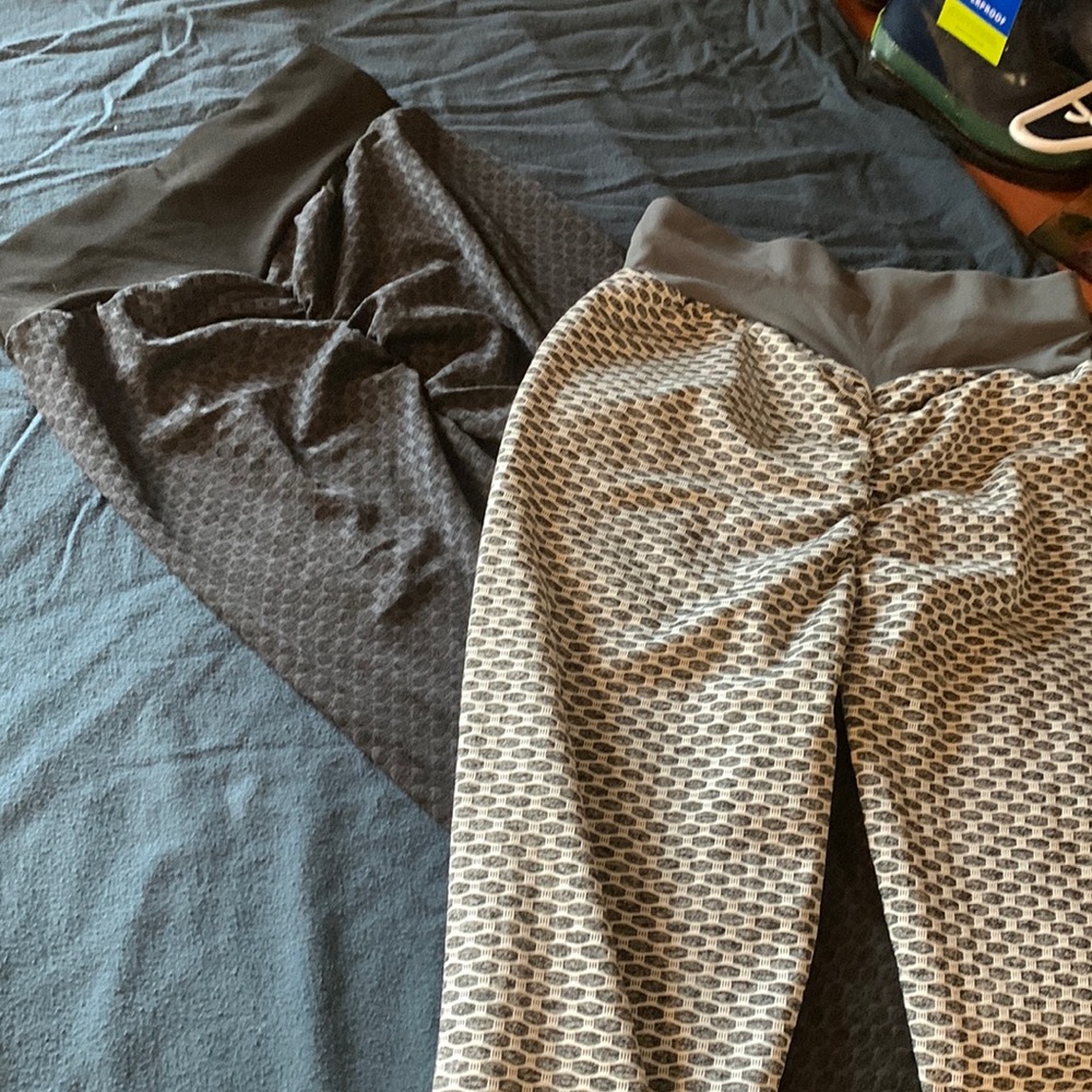 1 pair Leggings Grey & White 1pair Leggings Black